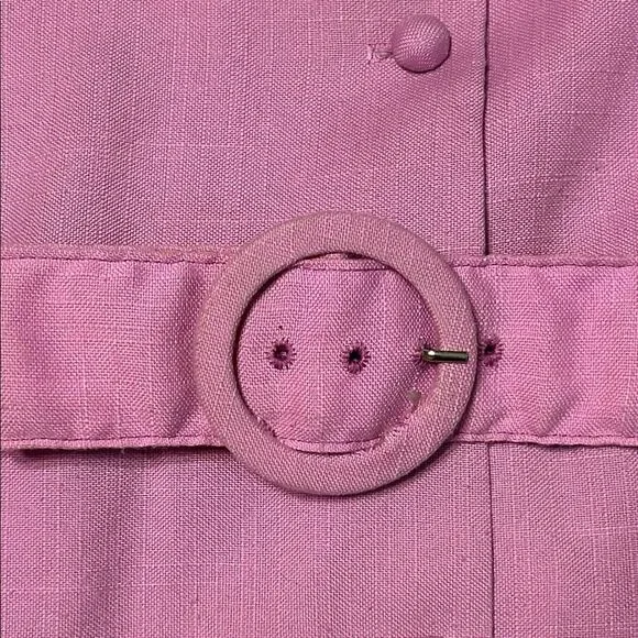 Vintage Sabino Baby Collar Pink Dress with Puffed Sleeves - Picture 6 of 8